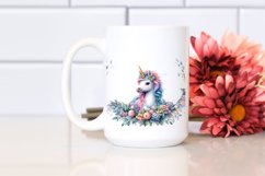 Baby Unicorn in Swedish Countryside PNG Product Image 2