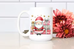 Cute Whimsical Santa Presents PNG Product Image 2