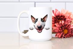 Cute Crazy Bull Terrier | Watercolor Funny Product Image 2