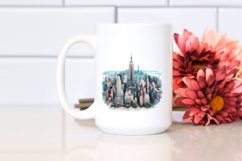 Watercolor Manhattan | Sublimation Clipart Product Image 2