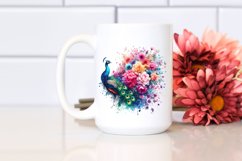 Vibrant Peacock Flowers | Clipart Product Image 2