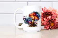 mushroom watercolor splash PNG Product Image 2