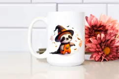 Simple Halloween Sloth on Moon, Cute PNG Product Image 2