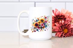 Colorful Sunflower Abstract | Clipart Product Image 2