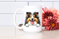 Crazy Collie, Watercolor Clipart Product Image 2