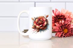 Shiny -Like Camellia | Watercolor Clipart Product Image 2