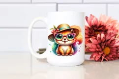 Summer Baby Squirrel with Sun es and Hat | Sublimation | Product Image 2