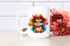 Summer Baby Squirrel with Sun es and Hat | Sublimation | Product Image 2