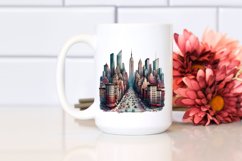 Watercolor Manhattan | Sublimation Clipart Product Image 2