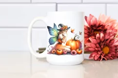 Vibrant Fairy with Pumpkin | Clipart Product Image 2