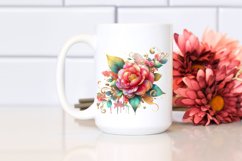 Watercolor Luxury Flower Splash Clipart Product Image 2