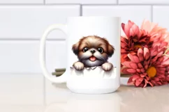 Cute Funny Shih Tzu Watercolor Product Image 2