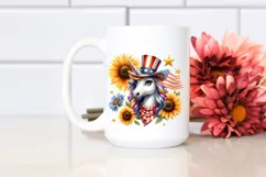 Funny Hummingbird in USA Flag Colors | Sublimation | Clipart Product Image 2