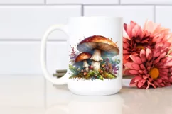 mushroom watercolor splash PNG Product Image 2
