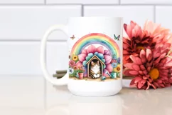 Colorful Cat House Illustration | Clipart Product Image 2