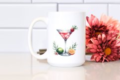 Martini Watercolor Clipart Product Image 2