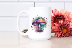 Colorful Magical Mushroom Splash | Clipart Product Image 2