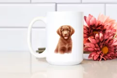 Colorful Whimsical Chesapeake Bay Retriever Clipart Product Image 2