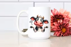 Cow Confused Goofy Smile | Clipart Product Image 2