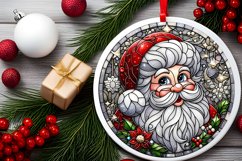 Round Christmas Ornament Sublimation|Clipart Product Image 1