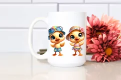 Baby Duck at the Beach | Sublimation Clipart Product Image 2