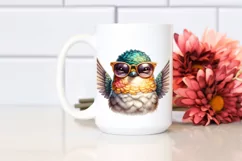 Funny Cute Hummingbird Smiling Sunglasses | Sublimation Product Image 2