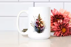 Wooden Foxglove with Metallic Insertions | Clipart Product Image 2