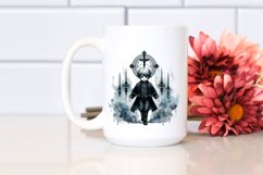 Washed Watercolor Gothic Boy | Sublimation Clipart Product Image 2