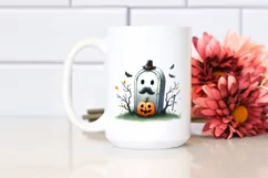 Watercolor Style Funny Halloween Clipart, Transparent PNG Product Image 2