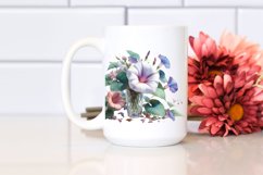 Watercolor Morning Glory | Sublimation Clipart Product Image 2