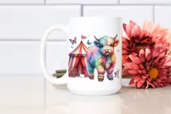 Colorful Baby Cow at Circus Tent Product Image 2