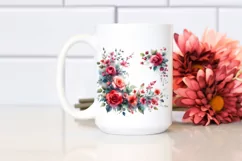 Vibrant Red Roses | Watercolor Clipart Product Image 2