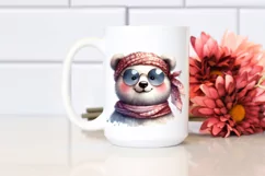 Whimsical Bear Portrait | Watercolor Clipart Product Image 2
