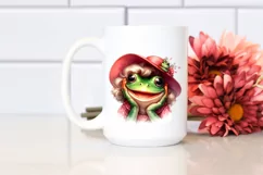 Vibrant Frog Portrait | Watercolor Clipart Product Image 2