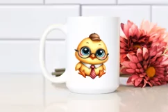 Funny Baby Chick with Tie | Sublimation | Clipart Product Image 2