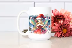 Fairy Christmas Watercolor | Clipart Product Image 2