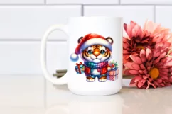 Dressed for Winter Baby Tiger PNG Product Image 2