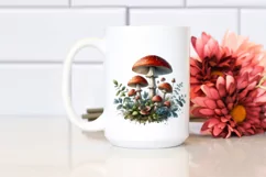 mushroom watercolor splash PNG Product Image 2