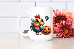 Funny Rooster in Halloween | Sublimation | Clipart Product Image 2