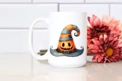 Funny Watercolor Halloween Hat PNG Product Image 2