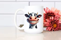 Cow Confused Goofy Smile Big Teeth | Clipart Product Image 2