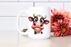 Cow Confused Goofy Smile Big Teeth | Clipart Product Image 2