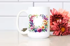 Vibrant Colorful Frame Text Sweet Pea | Clipart Product Image 2