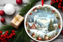 Watercolor Molten Candy Christmas Sticker Sublimation PNG Product Image 2