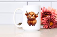 highland cow portrait, Transparent PNG Product Image 2