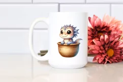 Cute Baby Dragon in Recipient PNG Product Image 2