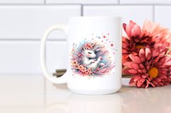 Cute Baby Unicorn Tumbling Wind Spring | Clipart Product Image 2