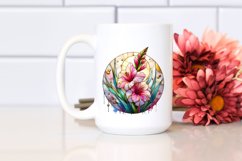 Stained Gladiolus Made of Material | Sublimation Clipart Product Image 2