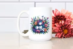 mushroom watercolor splash PNG Product Image 2