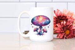 Magical Celestial Mushroom | Sublimation Clipart Product Image 2